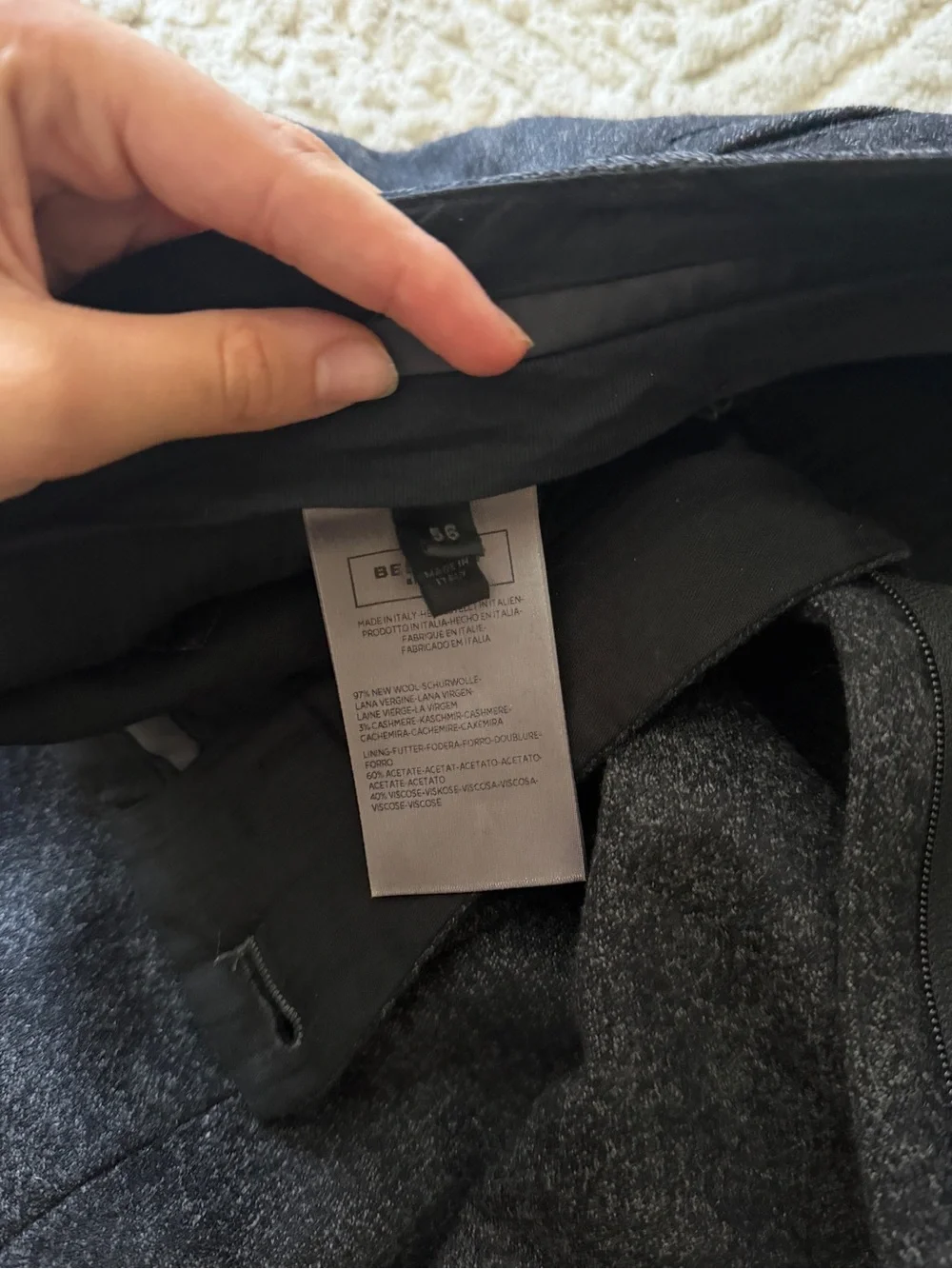 Belstaff Dark Charcoal Dress Pants